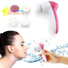 5-1 massagem de limpeza facial dos cuidados com a pele dos termas da escova da cara elétrica Multifunction